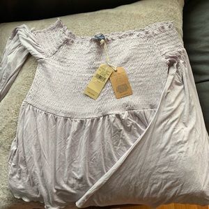 Lilac American eagle off the shoulder bell sleeve